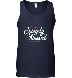Christian St Patrick's Day Blessed Not Lucky Men's Tank Top