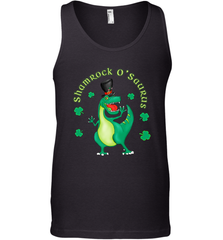 T Rex Dinosaur St. Patrick's Day Irish Funny Men's Tank Top Men's Tank Top - trendytshirts1