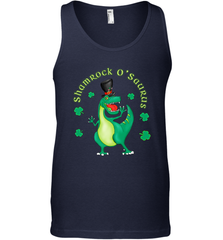T Rex Dinosaur St. Patrick's Day Irish Funny Men's Tank Top Men's Tank Top - trendytshirts1