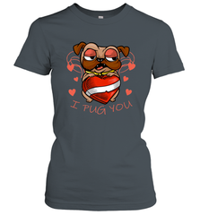 I Pug You Cute Valentines Day Love Heart Pug Dog Valentine Women's T-Shirt Women's T-Shirt - trendytshirts1