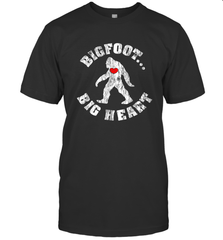 Bigfoot Heart Valentine's Day Lover Art Graphics Great Gift Men's T-Shirt Men's T-Shirt - trendytshirts1