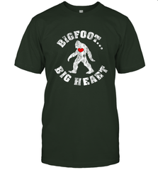 Bigfoot Heart Valentine's Day Lover Art Graphics Great Gift Men's T-Shirt Men's T-Shirt - trendytshirts1