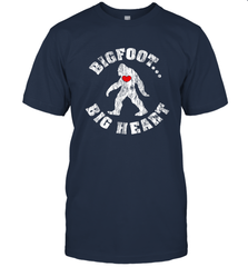 Bigfoot Heart Valentine's Day Lover Art Graphics Great Gift Men's T-Shirt Men's T-Shirt - trendytshirts1