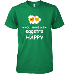 You Make Me Eggstra happy,Funny Valentine His and Her Couple Men's Premium T-Shirt Men's Premium T-Shirt - trendytshirts1