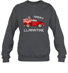 Happy Llamatine funny Valentine Day Llama costume Crewneck Sweatshirt Crewneck Sweatshirt - trendytshirts1