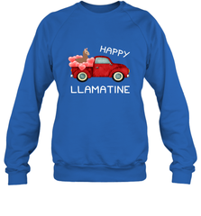 Happy Llamatine funny Valentine Day Llama costume Crewneck Sweatshirt Crewneck Sweatshirt - trendytshirts1