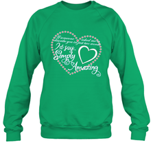Describe your lover in two words symply amazing Valentine Crewneck Sweatshirt Crewneck Sweatshirt - trendytshirts1
