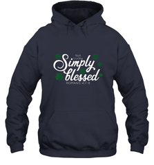 Christian St Patrick's Day Blessed Not Lucky Hooded Sweatshirt Hooded Sweatshirt - trendytshirts1