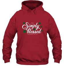 Christian St Patrick's Day Blessed Not Lucky Hooded Sweatshirt Hooded Sweatshirt - trendytshirts1