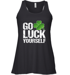 Go Luck Yourself TShirt St. Patrick's Day Women's Racerback Tank