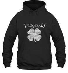 Vintage Fitzgerald Irish Shamrock St Patty's Day Hooded Sweatshirt