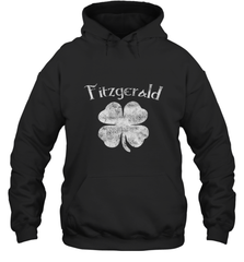 Vintage Fitzgerald Irish Shamrock St Patty's Day Hooded Sweatshirt Hooded Sweatshirt - trendytshirts1