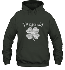 Vintage Fitzgerald Irish Shamrock St Patty's Day Hooded Sweatshirt Hooded Sweatshirt - trendytshirts1