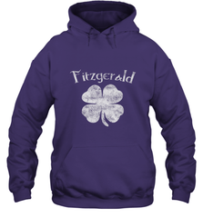 Vintage Fitzgerald Irish Shamrock St Patty's Day Hooded Sweatshirt Hooded Sweatshirt - trendytshirts1
