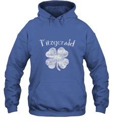 Vintage Fitzgerald Irish Shamrock St Patty's Day Hooded Sweatshirt Hooded Sweatshirt - trendytshirts1