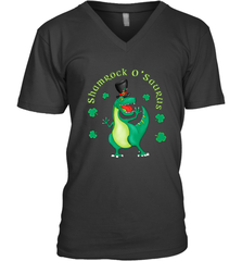 T Rex Dinosaur St. Patrick's Day Irish Funny Men's V-Neck Men's V-Neck - trendytshirts1