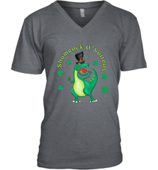 T Rex Dinosaur St. Patrick's Day Irish Funny Men's V-Neck Men's V-Neck - trendytshirts1