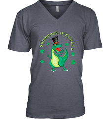 T Rex Dinosaur St. Patrick's Day Irish Funny Men's V-Neck Men's V-Neck - trendytshirts1