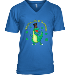 T Rex Dinosaur St. Patrick's Day Irish Funny Men's V-Neck Men's V-Neck - trendytshirts1