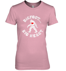 Bigfoot Heart Valentine's Day Lover Art Graphics Great Gift Women's Premium T-Shirt Women's Premium T-Shirt - trendytshirts1