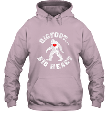 Bigfoot Heart Valentine's Day Lover Art Graphics Great Gift Hooded Sweatshirt Hooded Sweatshirt - trendytshirts1