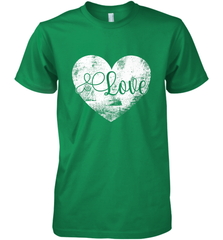 Love Valentines Day Heart Vintage Gift For Men Women Men's Premium T-Shirt Men's Premium T-Shirt - trendytshirts1