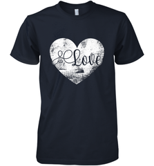 Love Valentines Day Heart Vintage Gift For Men Women Men's Premium T-Shirt Men's Premium T-Shirt - trendytshirts1