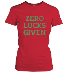 St. Patrick's Day Zero Lucks Given Graphic Women's T-Shirt Women's T-Shirt - trendytshirts1