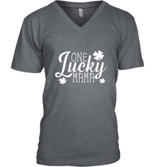 One Lucky Mama Shamrock Gift For Saint Patrick's Day Men's V-Neck Men's V-Neck - trendytshirts1