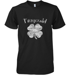 Vintage Fitzgerald Irish Shamrock St Patty's Day Men's Premium T-Shirt