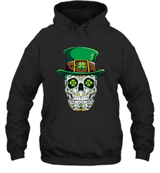 Sugar Skull Leprechaun T Shirt St Patricks Day Women Men Hooded Sweatshirt