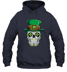 Sugar Skull Leprechaun T Shirt St Patricks Day Women Men Hooded Sweatshirt Hooded Sweatshirt - trendytshirts1
