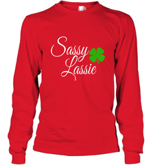 Sassy Lassie St Patty day Long Sleeve T-Shirt Long Sleeve T-Shirt - trendytshirts1