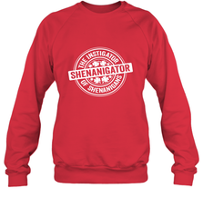 Shenanigator St Patrick's Day Shenanigans Instigator Crewneck Sweatshirt Crewneck Sweatshirt - trendytshirts1