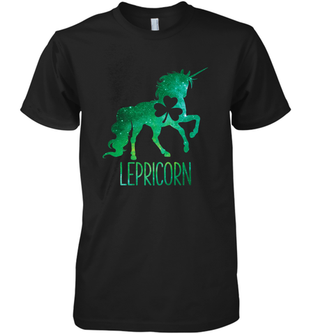Lepricorn Leprechaun Unicorn shirt St Patricks Day Men's Premium T-Shirt Men's Premium T-Shirt / Black / XS Men's Premium T-Shirt - trendytshirts1