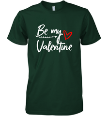 Be My Valentine Cute Love Heart Valentines Day Quote Gift Men's Premium T-Shirt Men's Premium T-Shirt - trendytshirts1