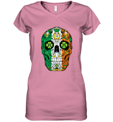 Sugar Skull Leprechaun T Shirt St Patricks Day Women Men Tee Women's V-Neck T-Shirt Women's V-Neck T-Shirt - trendytshirts1