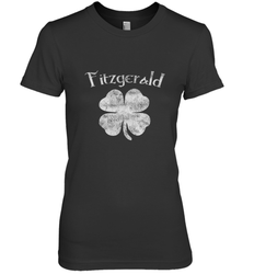 Vintage Fitzgerald Irish Shamrock St Patty's Day Women's Premium T-Shirt