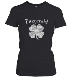 Vintage Fitzgerald Irish Shamrock St Patty's Day Women's T-Shirt