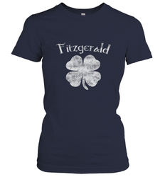 Vintage Fitzgerald Irish Shamrock St Patty's Day Women's T-Shirt