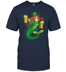 St Patricks Day Shirt Women Leprechaun Mermaid Girls Redhead Men's T-Shirt Men's T-Shirt - trendytshirts1