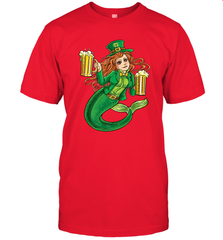St Patricks Day Shirt Women Leprechaun Mermaid Girls Redhead Men's T-Shirt Men's T-Shirt - trendytshirts1