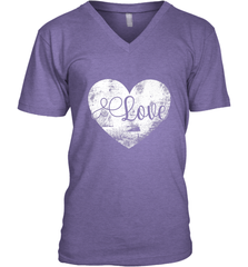 Love Valentines Day Heart Vintage Gift For Men Women Men's V-Neck Men's V-Neck - trendytshirts1