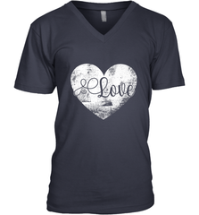 Love Valentines Day Heart Vintage Gift For Men Women Men's V-Neck Men's V-Neck - trendytshirts1
