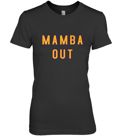 Mamba Out Limited Edition Farewell Tribute Women's Premium T-Shirt Women's Premium T-Shirt / Black / XS Women's Premium T-Shirt - trendytshirts1