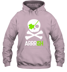 St. Patricks Day Irish Pirate Skull and Cross bones Hooded Sweatshirt Hooded Sweatshirt - trendytshirts1