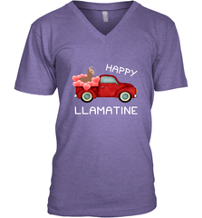 Happy Llamatine funny Valentine Day Llama costume Men's V-Neck Men's V-Neck - trendytshirts1