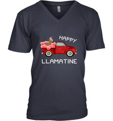 Happy Llamatine funny Valentine Day Llama costume Men's V-Neck Men's V-Neck - trendytshirts1