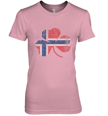 Norwegian Flag Irish Shamrock St Patricks Day Norge Women's Premium T-Shirt Women's Premium T-Shirt - trendytshirts1