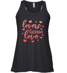 Lovers Gonna Love Quote Valentine's Day Romantic Fun Gift Women's Racerback Tank